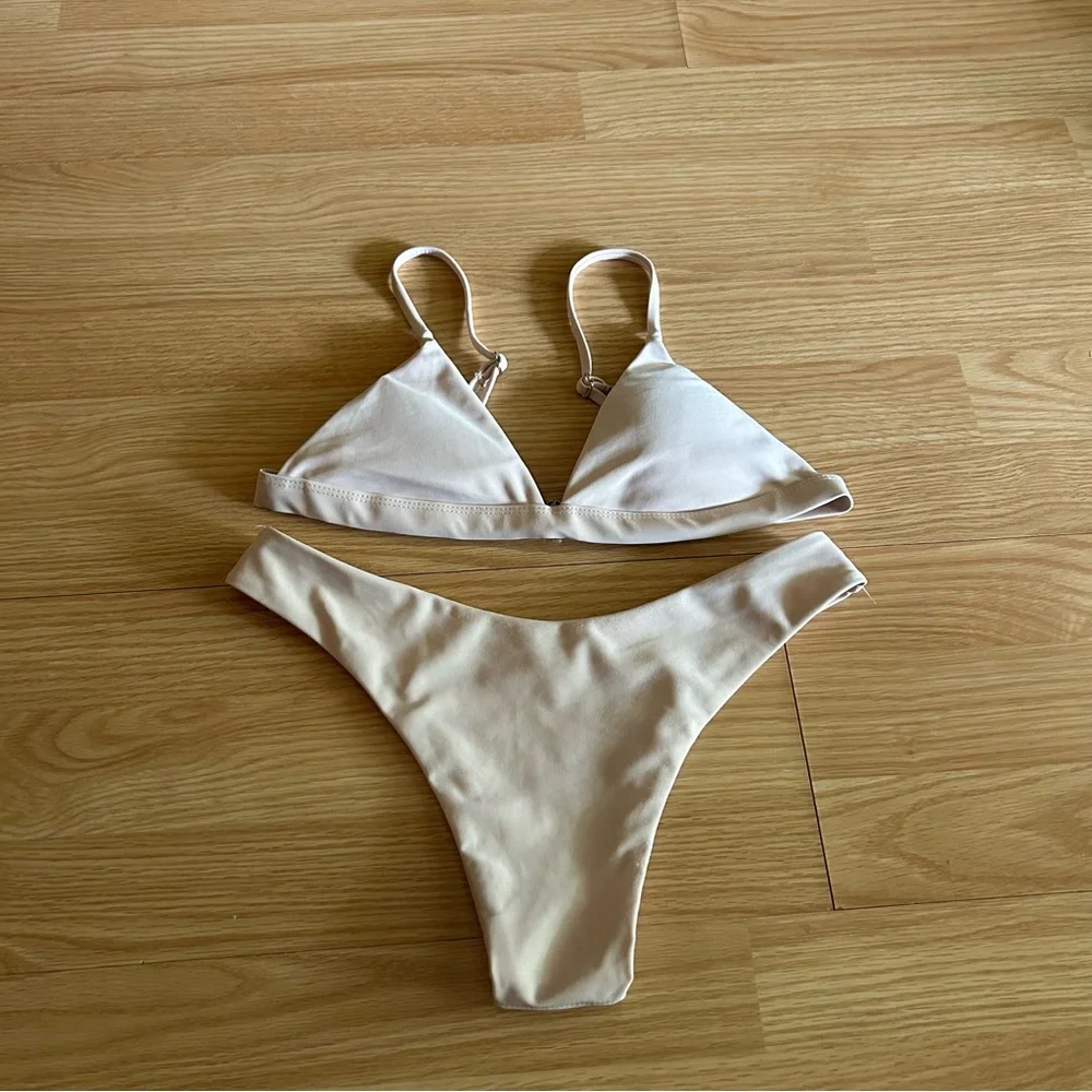 Two Piece Light Pink Bikini Small